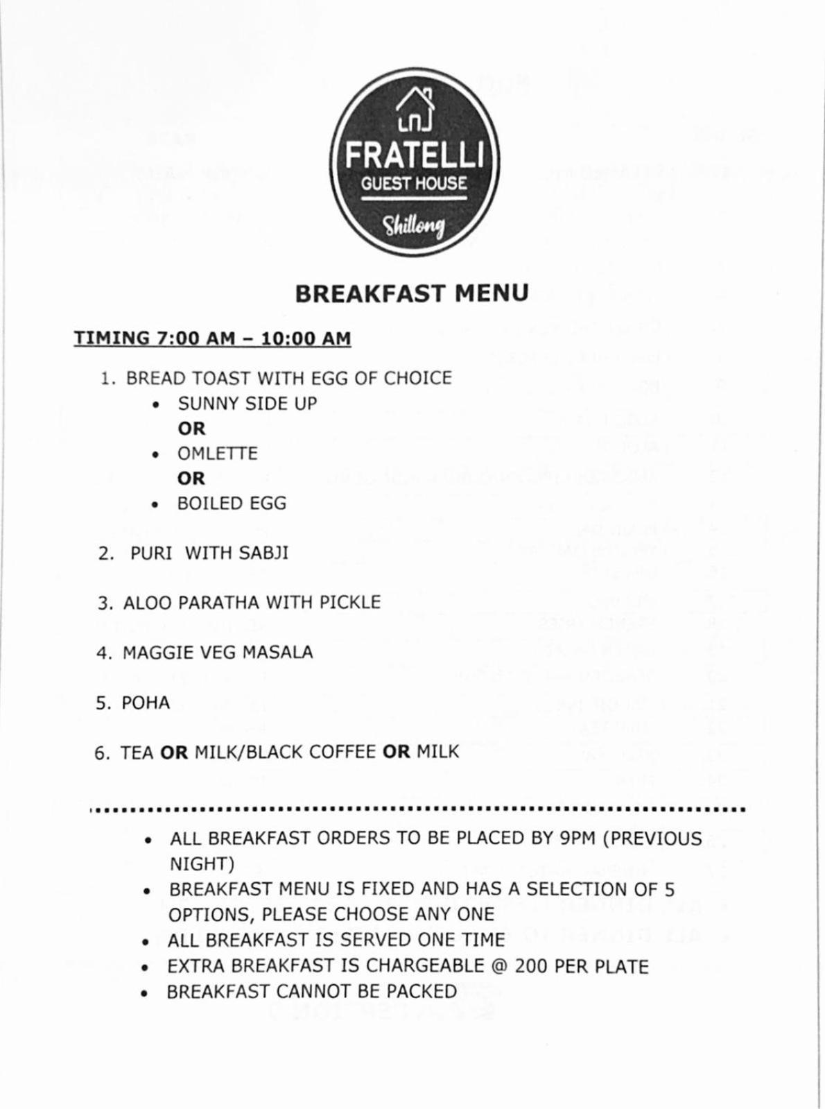 Fratelli Guest House Shillong Exterior photo